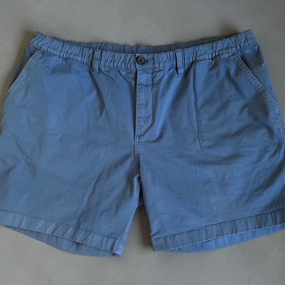 Chubbies Mens Regular Fit 7 Inch Inseam Stretch Chino Shorts Blue XXL